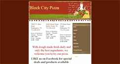 Desktop Screenshot of blockcitypizza.com