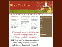 Tablet Screenshot of blockcitypizza.com